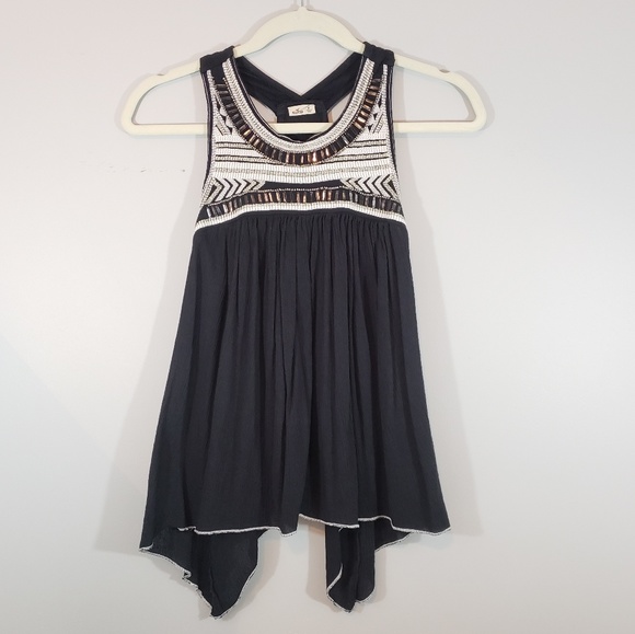 Hollister Tops - Hollister Sleeveless Embroidered Beaded top